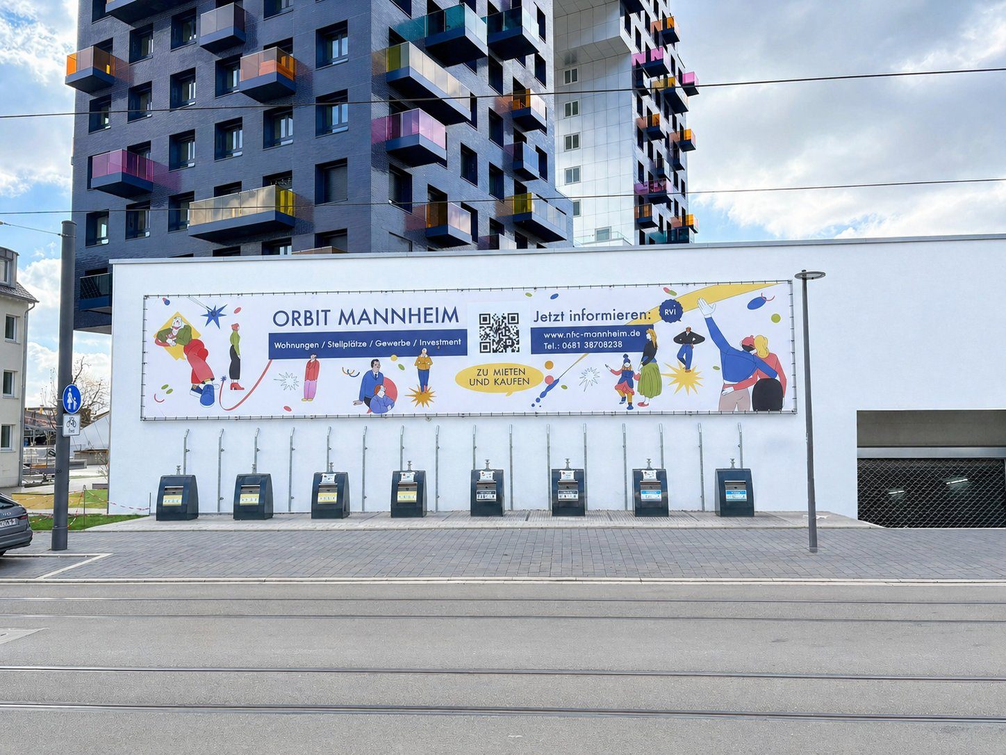 Großflächenwerbung Orbit Mannheim